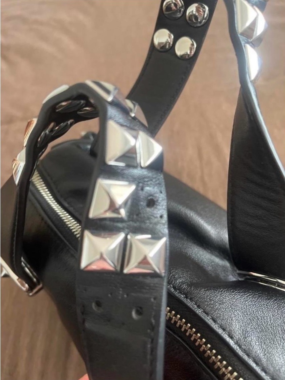 Marc Jacobs Studded Mini Black Satchel - Picture 2 of 8